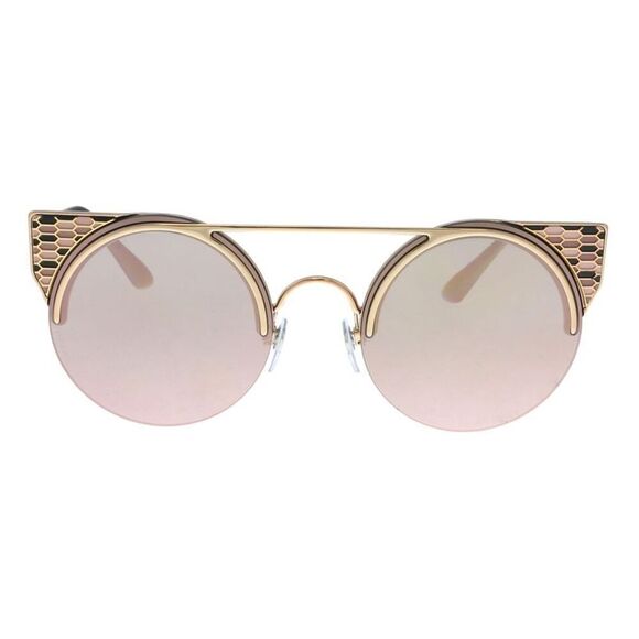 Bulgari BV6088 20144Z Pink Gold Cat Eye Sunglasses